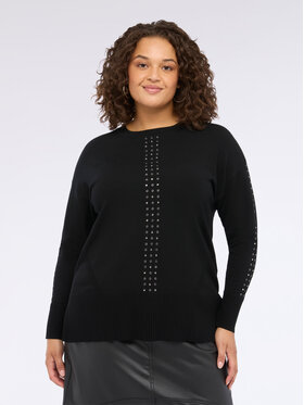 Fiorella Rubino Fiorella Rubino Sweter M719L008101N033 Czarny Regular Fit