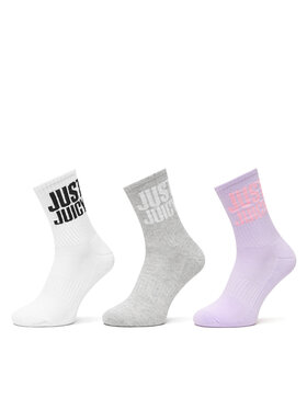 Juicy Couture Juicy Couture Sada 3 párů dámských vysokých ponožek Just Juicy JCAXS225706 Barevná
