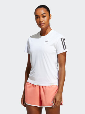 adidas adidas T-shirt technique Own the Run IC5189 Blanc Regular Fit