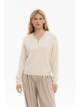 Deni Cler Milano Deni Cler Milano Sweter T-DC-S456-F5-90-12-1 Beżowy Regular Fit