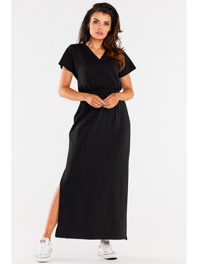 Infinite You Infinite You Sukienka letnia M290 Czarny Basic Fit
