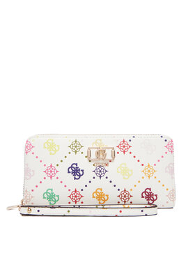 Guess Guess Geldbörse Emelie Logo Slg SWGP99 28146 Weiß