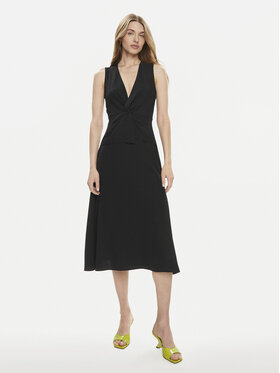 Rinascimento Rinascimento Rochie de zi CFC0118434003 Negru Regular Fit