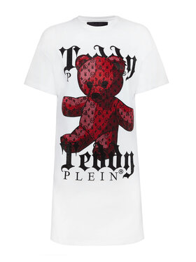 PHILIPP PLEIN PHILIPP PLEIN Vestito da giorno 3633 Bianco Over Fit