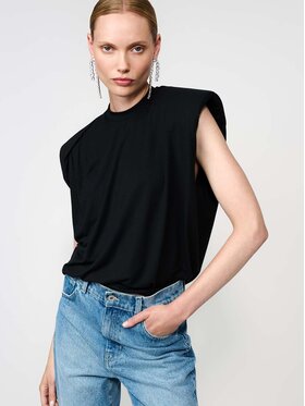 La Mania La Mania Tričko MARIKA Čierna Basic Fit