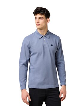Wrangler Wrangler Polo 112371396 Niebieski Regular Fit