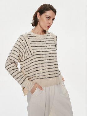 Weekend Max Mara Weekend Max Mara Sweter Natura 2415361181 Beżowy Relaxed Fit