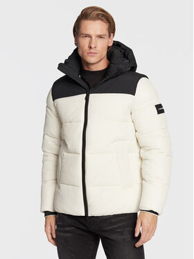 Calvin Klein Calvin Klein Зимова куртка Crinkle Color Block K10K110337 Écru Regular Fit