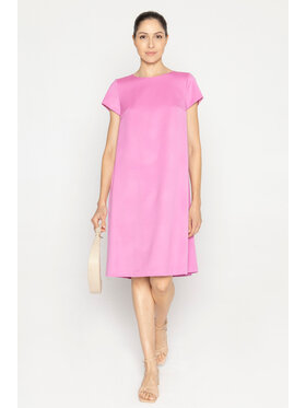 Deni Cler Milano Deni Cler Milano Sukienka elegancka W-DC-3255-D2-E9-32-1 Różowy A-Line Fit