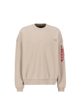 Alpha Industries Alpha Industries Bluza Alpha Essentials Rubber Logo Sweatshirt Żółty Relaxed Fit