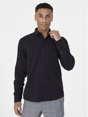 Brave Soul Brave Soul Cămașă MSH-659PAXTON Negru Straight Fit