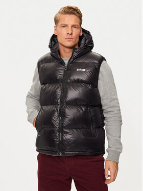 Schott NYC Schott NYC Жилетка за костюм UTAHV Черен Regular Fit