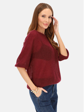 L’AF L’AF Sweter Era Bordowy Regular Fit