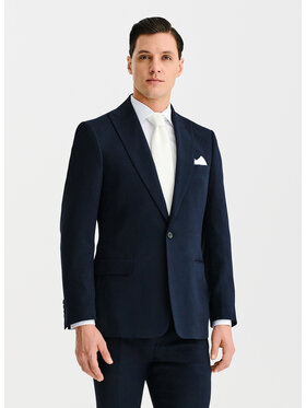 Pako Lorente Pako Lorente Marynarka P25SF-3G-012 Granatowy Slim Fit