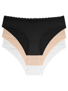 Dorina Dorina Set di 3 culotte classiche Naomi D000891CO006 Multicolore