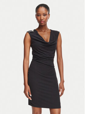 Guess Guess Φόρεμα κοκτέιλ W6YK11 K4357 Μαύρο Slim Fit