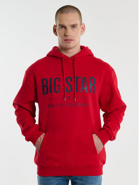 BIG STAR BIG STAR Bluza ASHLYNO_603_170 Czerwony Comfort Fit
