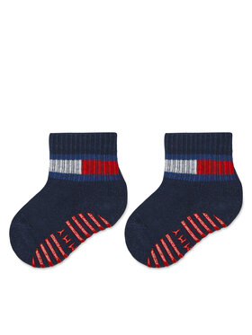 Tommy Hilfiger Tommy Hilfiger Zestaw 2 par wysokich skarpet dziecięcych 701226500 Granatowy