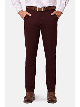 Lancerto Lancerto Chinosy Nestor Brązowy Regular Fit