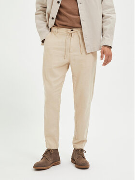 Selected Homme Selected Homme Chinos 16087636 Bézs Slim Tapered Fit