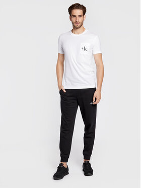 Calvin Klein Jeans T-shirt J30J320936 Bijela Slim Fit