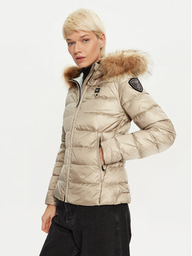 Blauer Blauer Pehelykabát 24WBLDC03038 Bézs Regular Fit
