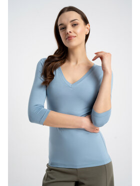 CLICK CLICK Halenka 10-6829 Modrá Slim Fit