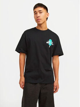 Jack&Jones Jack&Jones Tričko Jorfrutti 12256926 Čierna Wide Fit