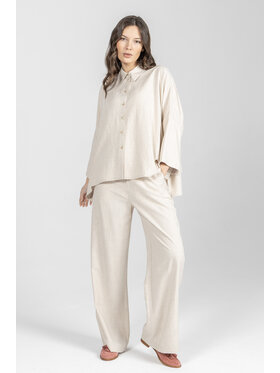Deni Cler Milano Deni Cler Milano Koszula T-DC-1335-F2-20-12-1 Beżowy Loose Fit