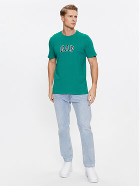 Gap T-shirt 570044-04 Zelena Regular Fit