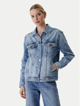 Guess Guess Džínsová bunda W6RN73 D6833 Modrá Regular Fit