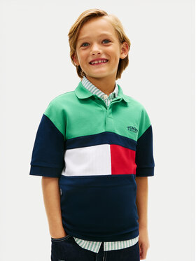 Tommy Hilfiger Tommy Hilfiger Polo majica KB0KB10413 Pisana Regular Fit