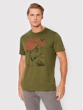 Dynafit Dynafit T-Shirt Artist 08-71636 Zielony Regular Fit