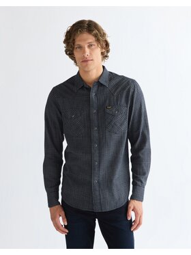 Wrangler Wrangler Koszula WESTERN SHIRT Niebieski Regular Fit
