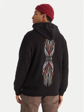 DC Shoes DC Shoes Mikina Burnt Out EDYSF03253 Černá Regular Fit