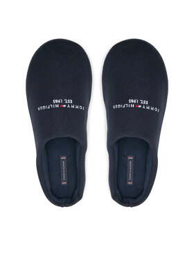 Tommy Hilfiger Papuče Felt House Shoe FM0FM05538 Tamnoplava