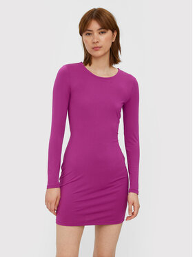 Vero Moda Vero Moda Každodenní šaty Bianca 10272198 Růžová Slim Fit