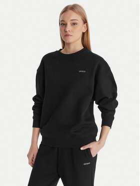 Guess Guess Μπλούζα V6RQ13 K9V31 Μαύρο Regular Fit