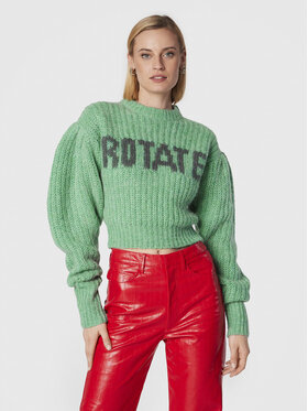 ROTATE ROTATE Sweater Logo RT2009 Zöld Regular Fit
