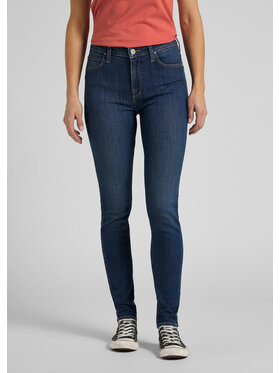 Lee Lee Jeansy SCARLETT HIGH Niebieski Skinny Fit