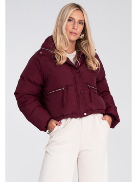 FIGL FIGL Kurtka puchowa M1227 Bordowy Regular Fit