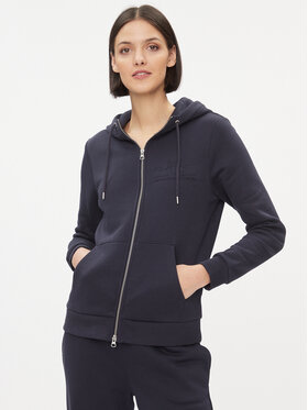 Gant Gant Džemperis ar kapuci Reg Tonal Shield Zip Hoodie 4200671 Tumši zils Regular Fit