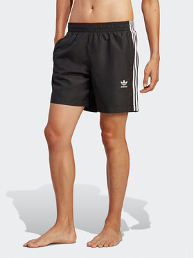 adidas adidas Szorty kąpielowe Originals Adicolor 3-Stripes Swim Shorts HT4406 Czarny Regular Fit