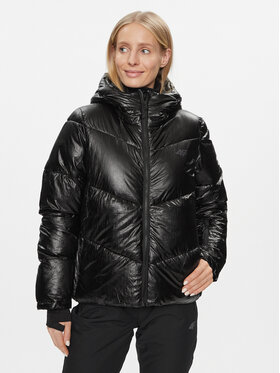 4F 4F Zimní bunda 4FAW23TDJAF277 Černá Regular Fit