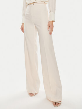 Elisabetta Franchi Elisabetta Franchi Hlače PA-053-42E2-5895 Écru Relaxed Fit