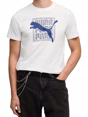 Puma Puma T-Shirt 691775-02 Biały Standard Fit