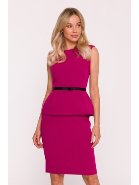 Stylove Stylove Sukienka elegancka s427 Fioletowy A-Line Fit