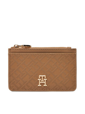 Tommy Hilfiger Tommy Hilfiger Etui za kreditne kartice Th Distinct Long Cc Holder Mono AW0AW17401 Smeđa
