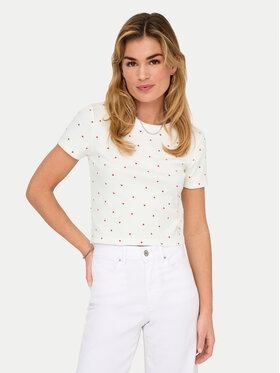 ONLY ONLY T-särk Fenja 15347986 Valge Slim Fit