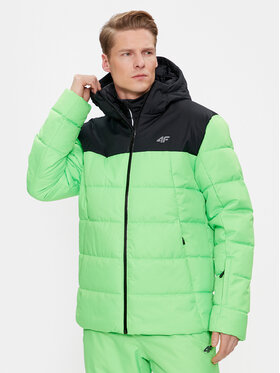 4F 4F Slidinėjimo striukė 4FAW23TTJAM307 Žalia Regular Fit